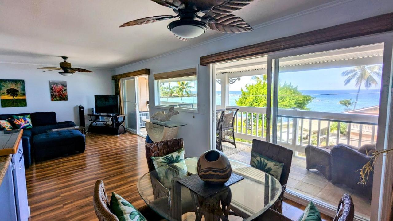 Seaspray Oceanview Apartment Kailua-Kona Exterior foto