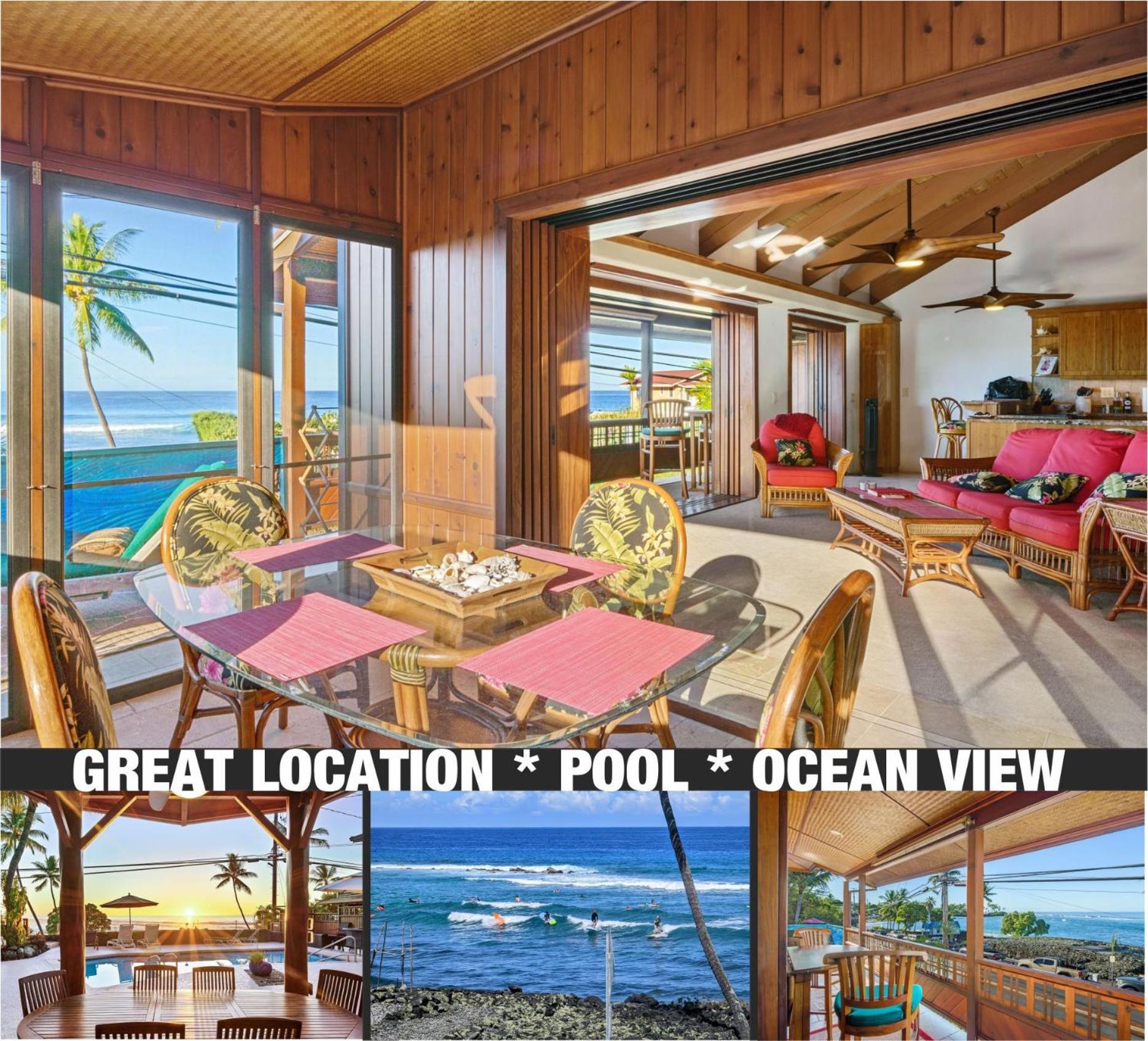 Seaspray Oceanview Apartment Kailua-Kona Exterior foto